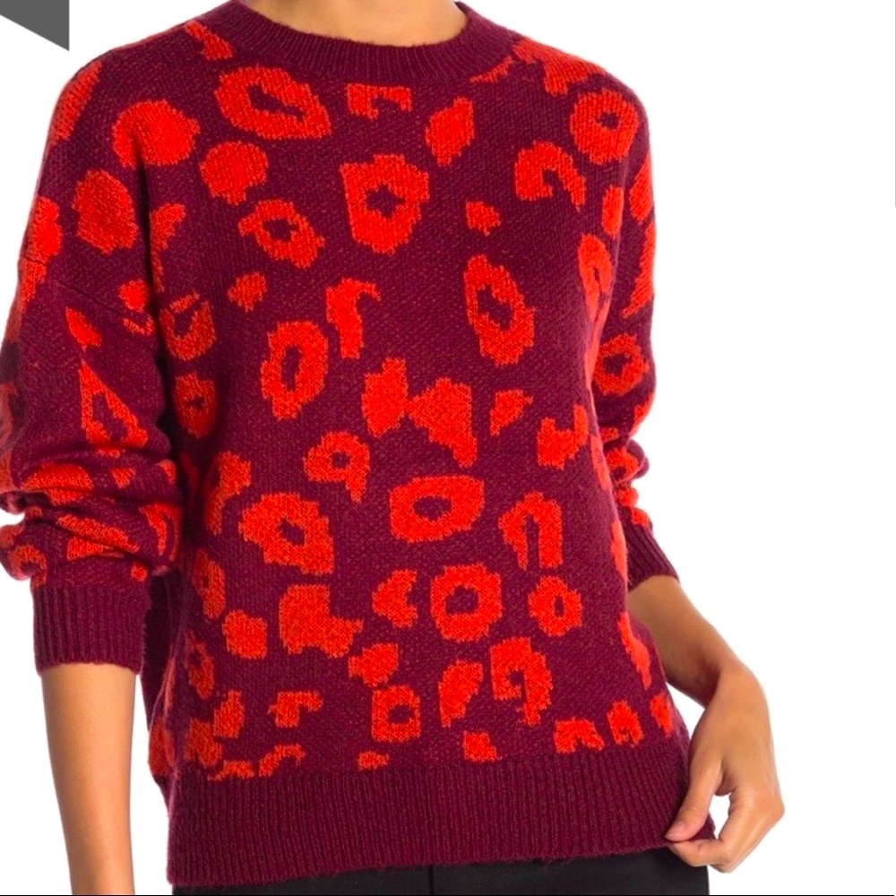 Abound Knit Cheetah Print Sweater